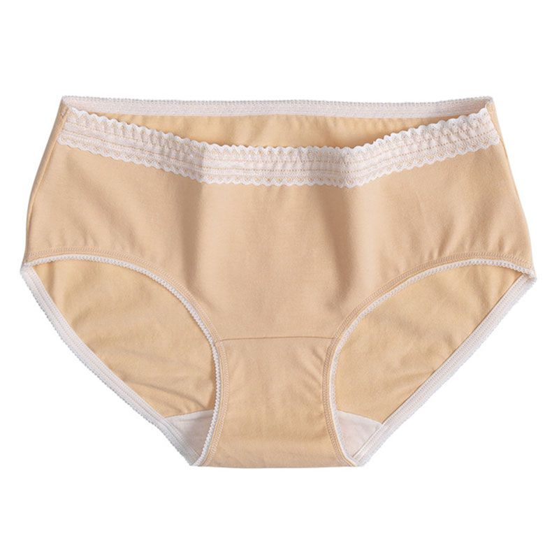 Lace Trim Cotton Briefs Castello Clothing Line