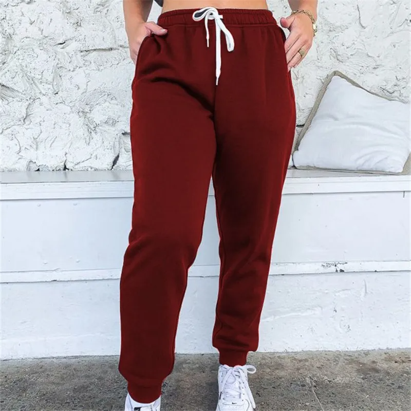 Kelsey High-Rise Elastic Cuff Drawstring Sweatpants joggers Castello Clothing Line