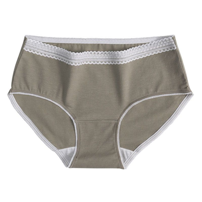 Lace Trim Cotton Briefs Castello Clothing Line
