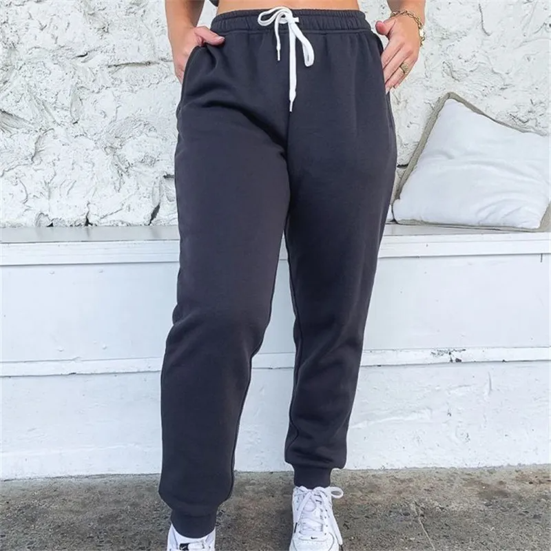 Kelsey High-Rise Elastic Cuff Drawstring Sweatpants joggers Castello Clothing Line
