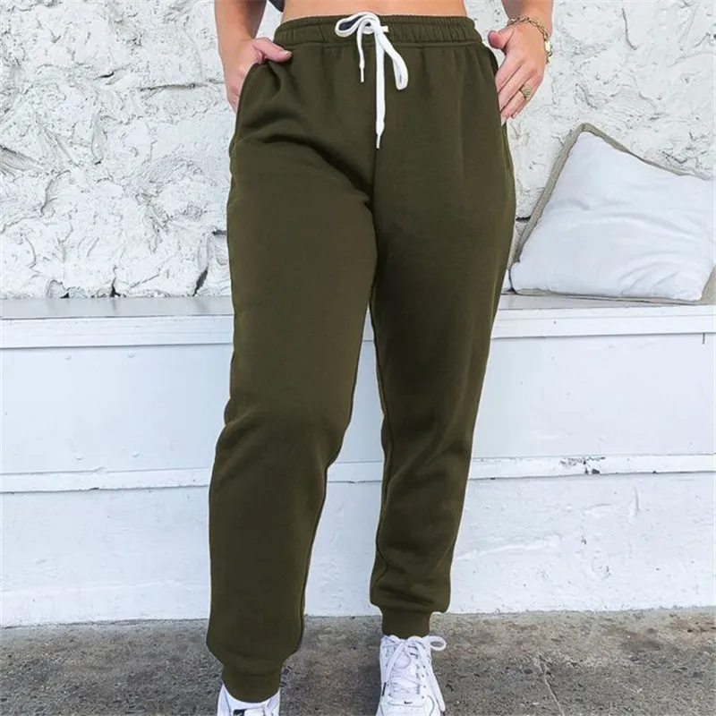 Kelsey High-Rise Elastic Cuff Drawstring Sweatpants joggers Castello Clothing Line