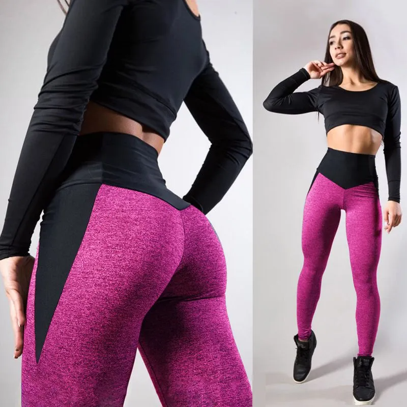 Ariana High-Waist Contrast Panel Sculpt Leggings leggings Castello Clothing Line