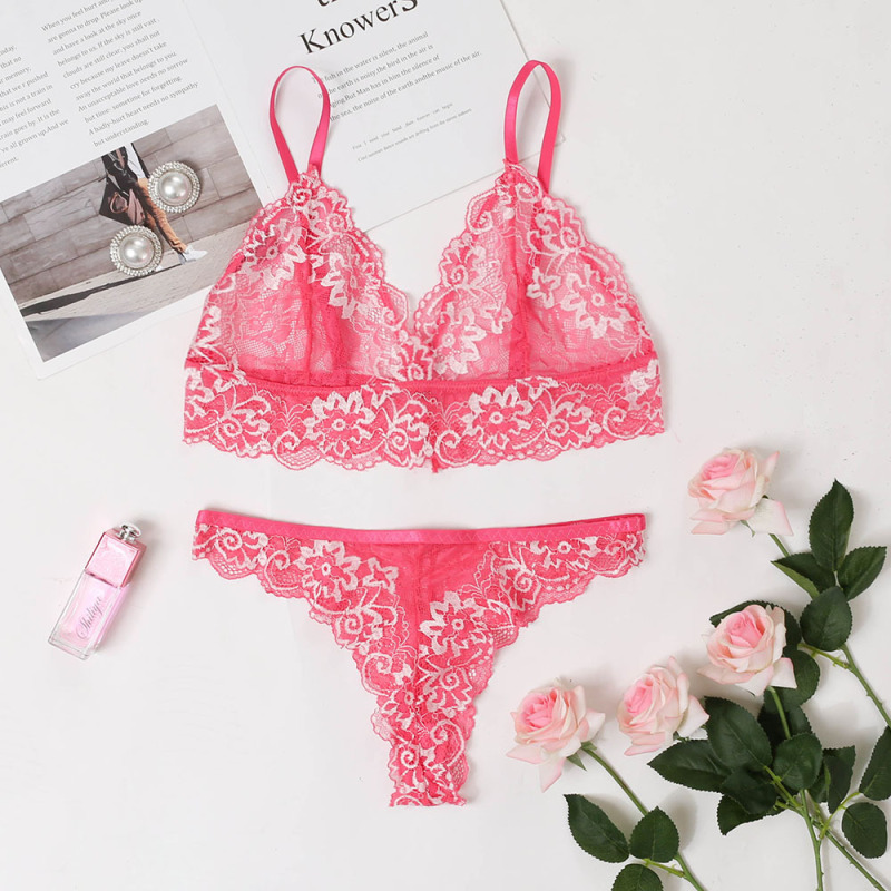 Floral Lace Lingerie Set Castello Clothing Line