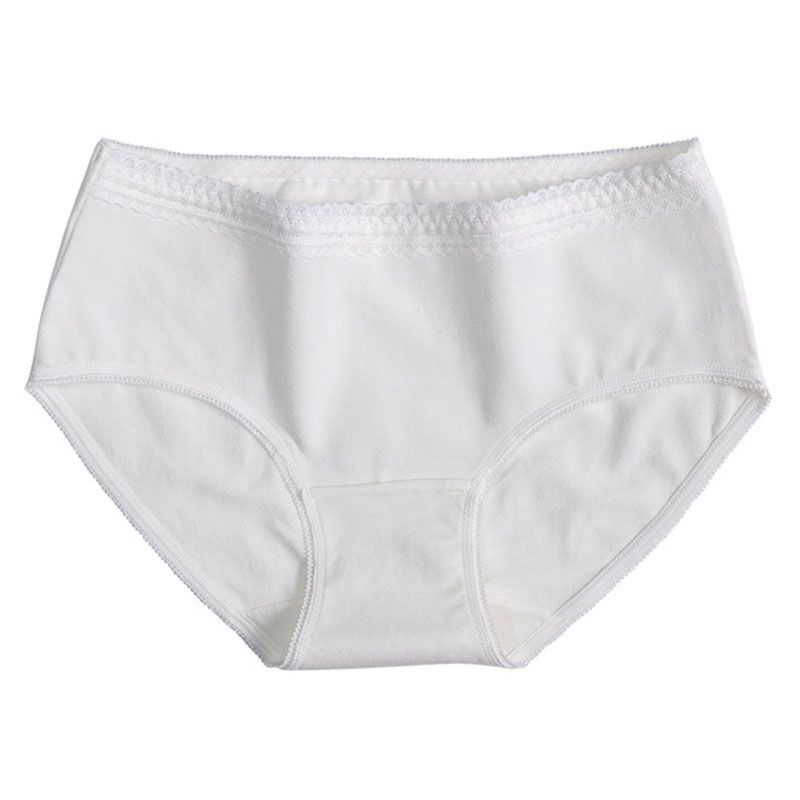 Lace Trim Cotton Briefs Castello Clothing Line