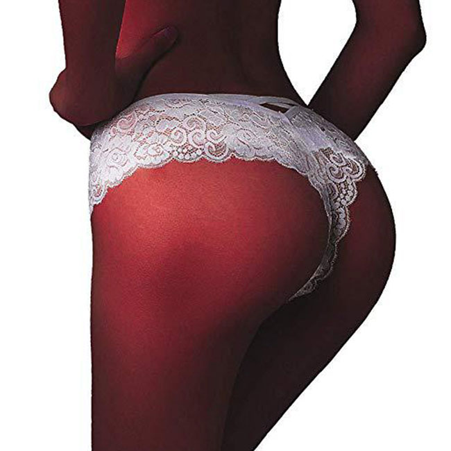 Temptation V-Lace Crisscross Thong Castello Clothing Line