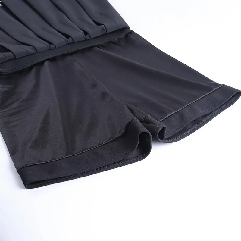 Gothic Cross High Waist Flare Mini Skirt Castello Clothing Line