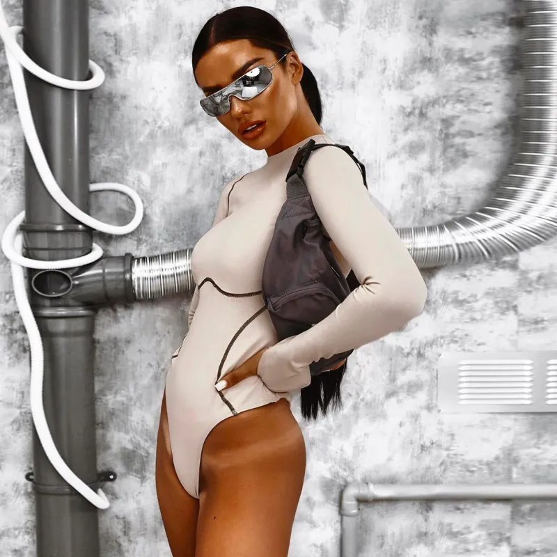 Shape Shift Long Sleeve Sculpting Bodysuit Castello Clothing Line