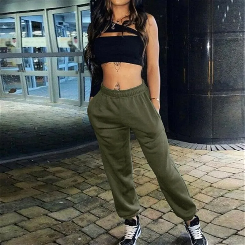 UrbanEase High-Rise Elastic Waist Jogger Sweatpants joggers Castello Clothing Line