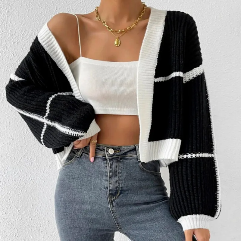 Radiant Reverie Knit Balloon Sleeve Open Front Cardigan Castello Clothing Line
