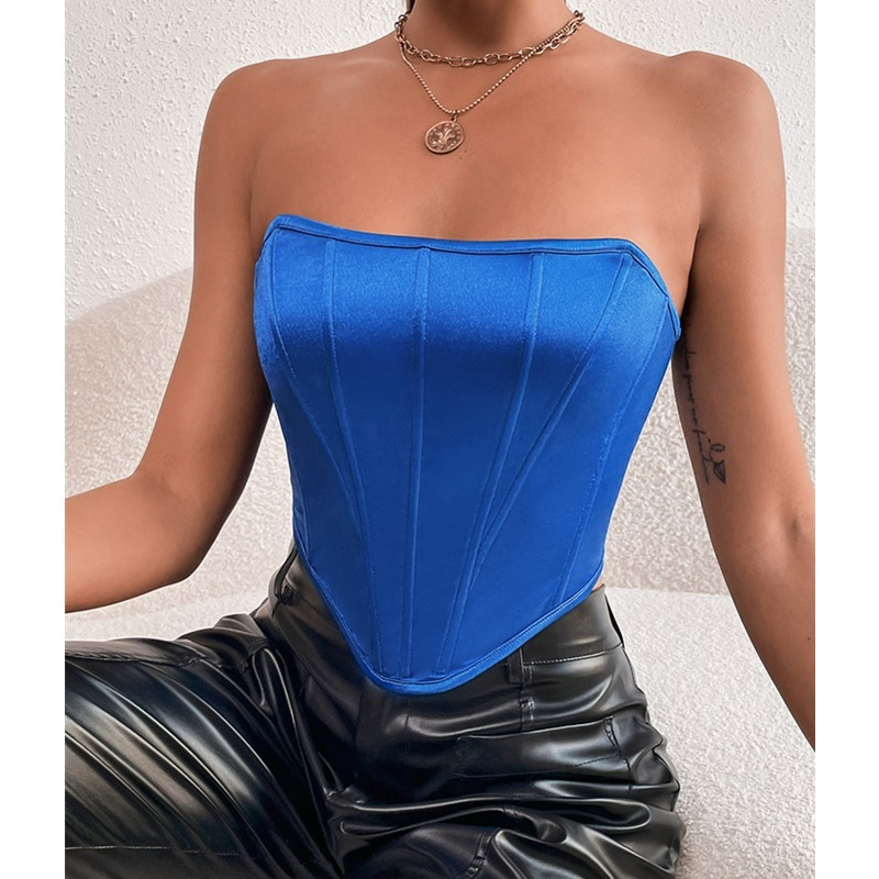 Sculpted Siren Strapless Corset Top Castello Clothing Line