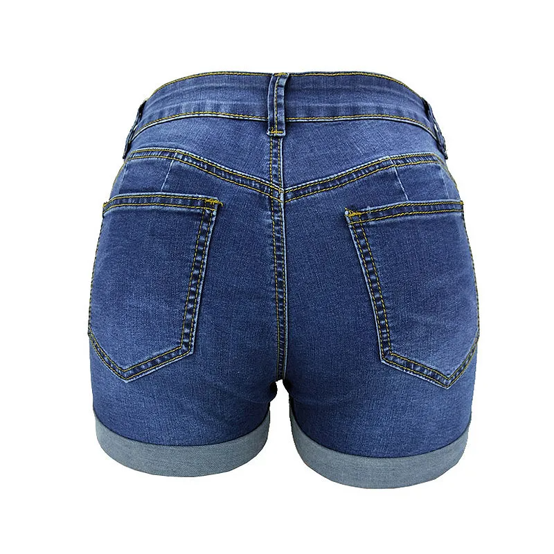 PulsePlay Mid-Rise Ripped Cuffed Jean Shorts Castello Clothing Line