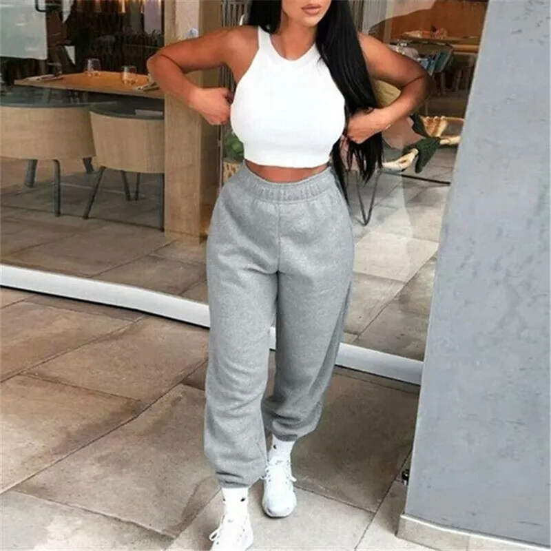 UrbanEase High-Rise Elastic Waist Jogger Sweatpants joggers Castello Clothing Line