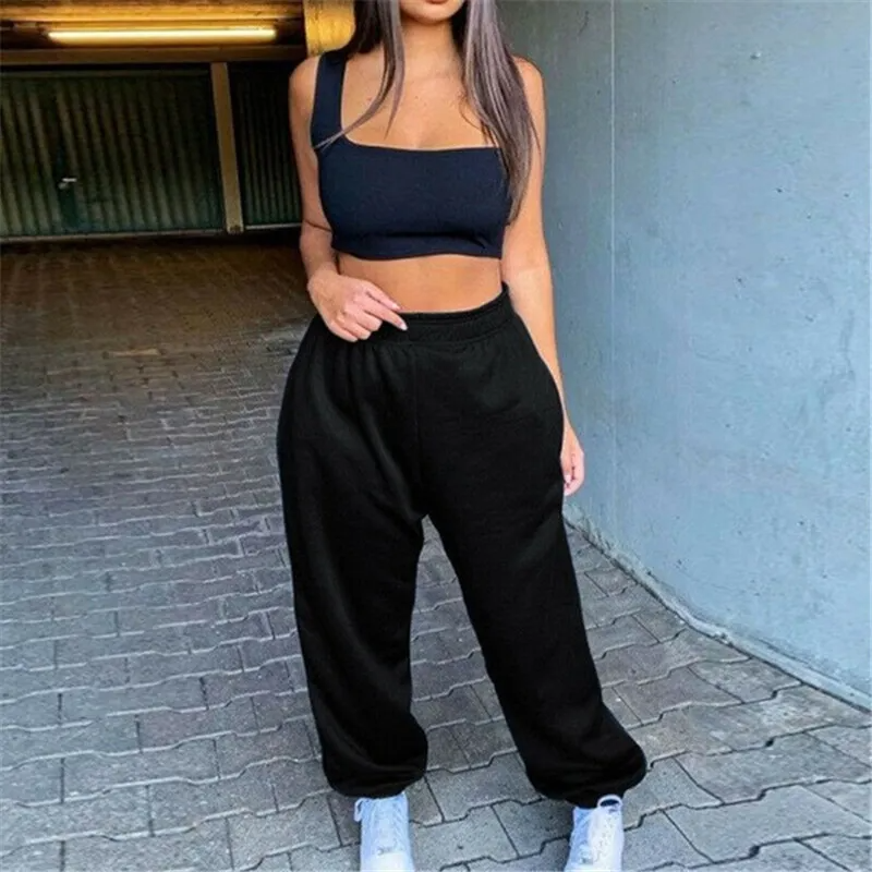 UrbanEase High-Rise Elastic Waist Jogger Sweatpants joggers Castello Clothing Line