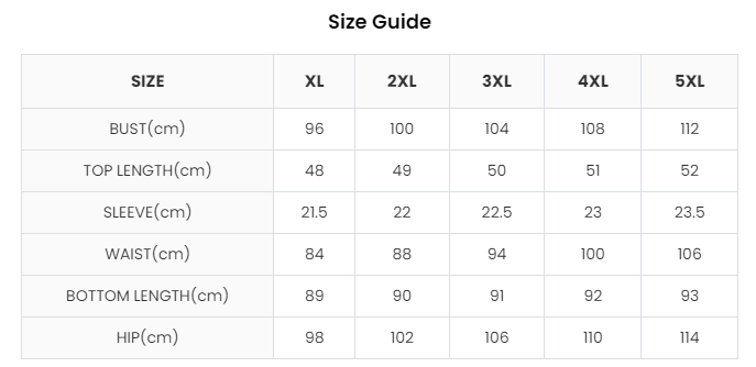 Plus Size Short Sleeve Top and Skirt Set - Side Slit Maxi Skirt - Polyester/Spandex Castello Clothing Line