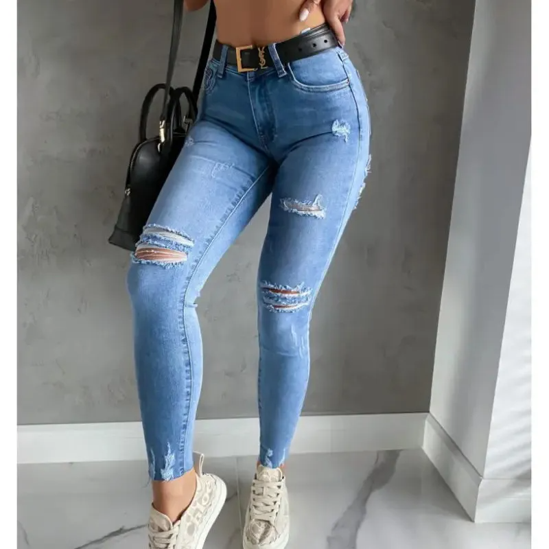 Distressed Diva High-Rise Jeans Castello Clothing Line