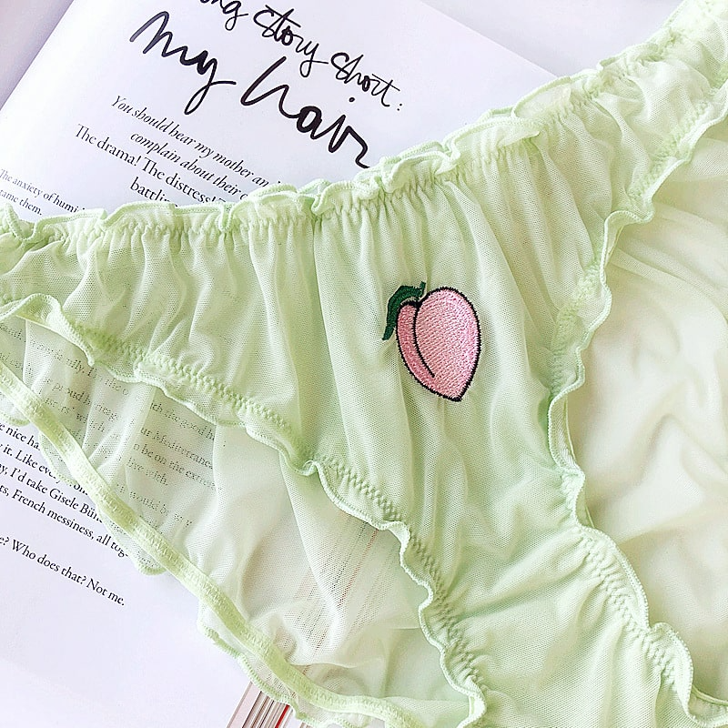 Sheer Ruffle Cheeky Panty Castello Clothing Line