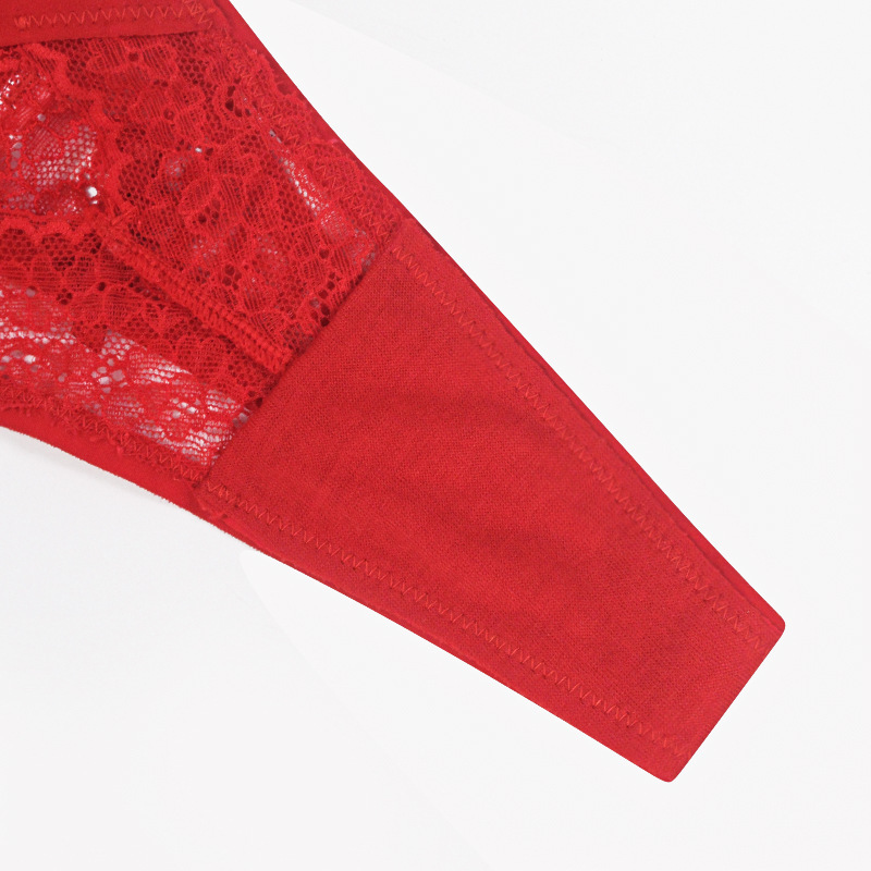 Red Lace G String Thong Panty Castello Clothing Line