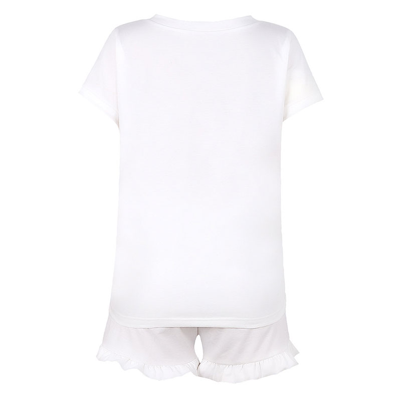 Cozy Bliss V-Neck Ruffle Hem Lounge Set Castello Clothing Line