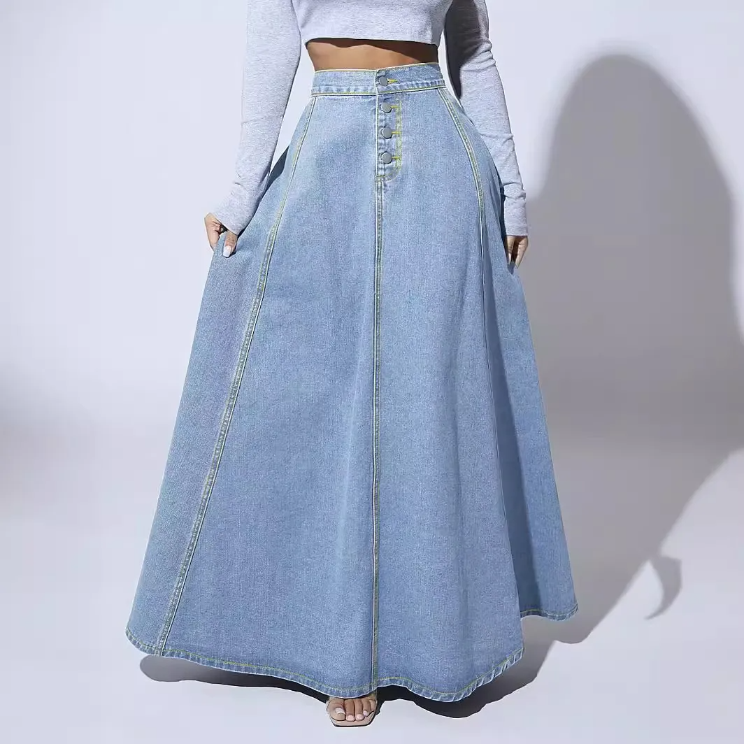 High Waisted Denim Skirts