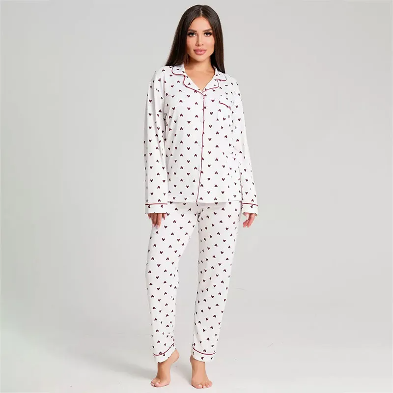 Heart Polka Dot Pajama Set