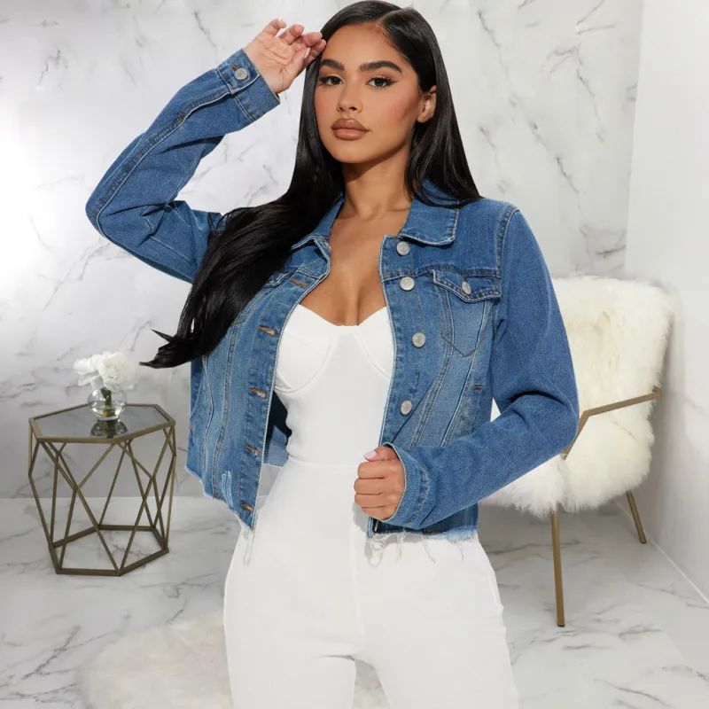 Long sleeve denim jacket