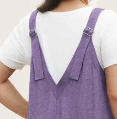 Stella Sleeveless Wide-Leg Adjustable Strap Jumpsuit women jumpsuits Castello Clothing Line