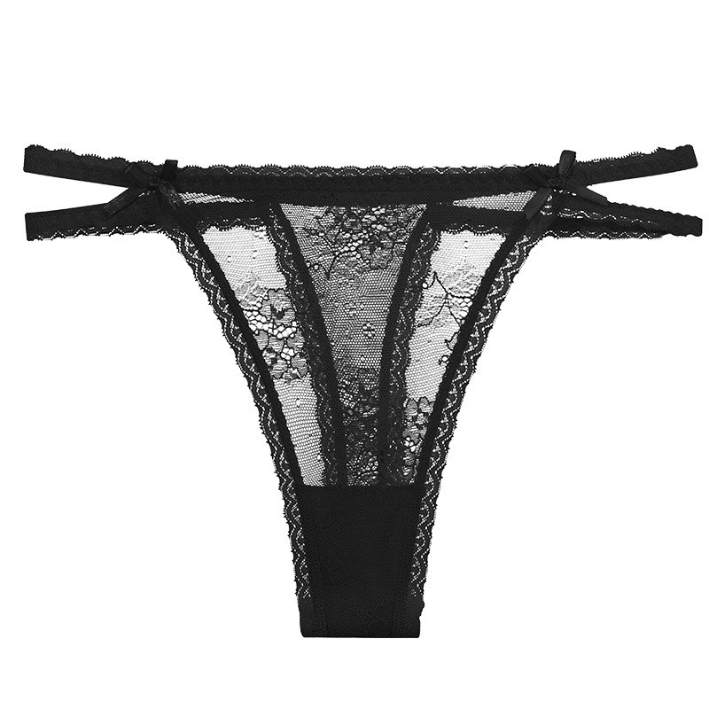 See through lace panty - High-Cut Double-Strap  Castello Clothing Line   