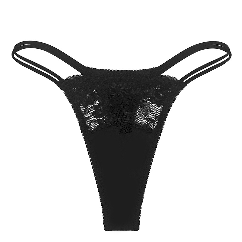 Double Strap Lace Thong Panty  Castello Clothing Line   