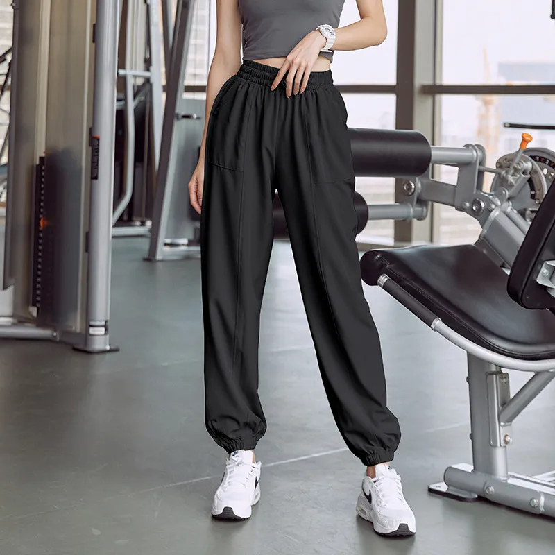 Bouncy Babe High-Rise Elastic Waist Jogger Pants Castello Clothing Line