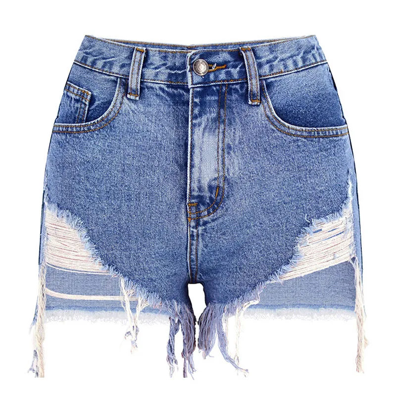 RogueWave High-Rise Ripped Cutoff Jean Shorts  Castello Clothing Line   