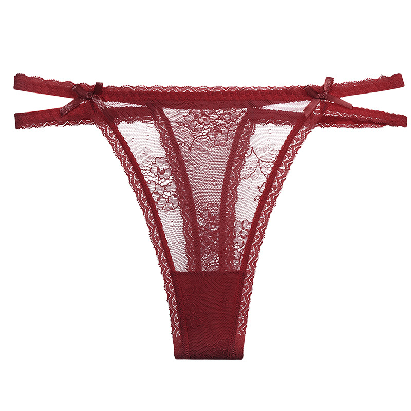 See through lace panty - High-Cut Double-Strap  Castello Clothing Line   