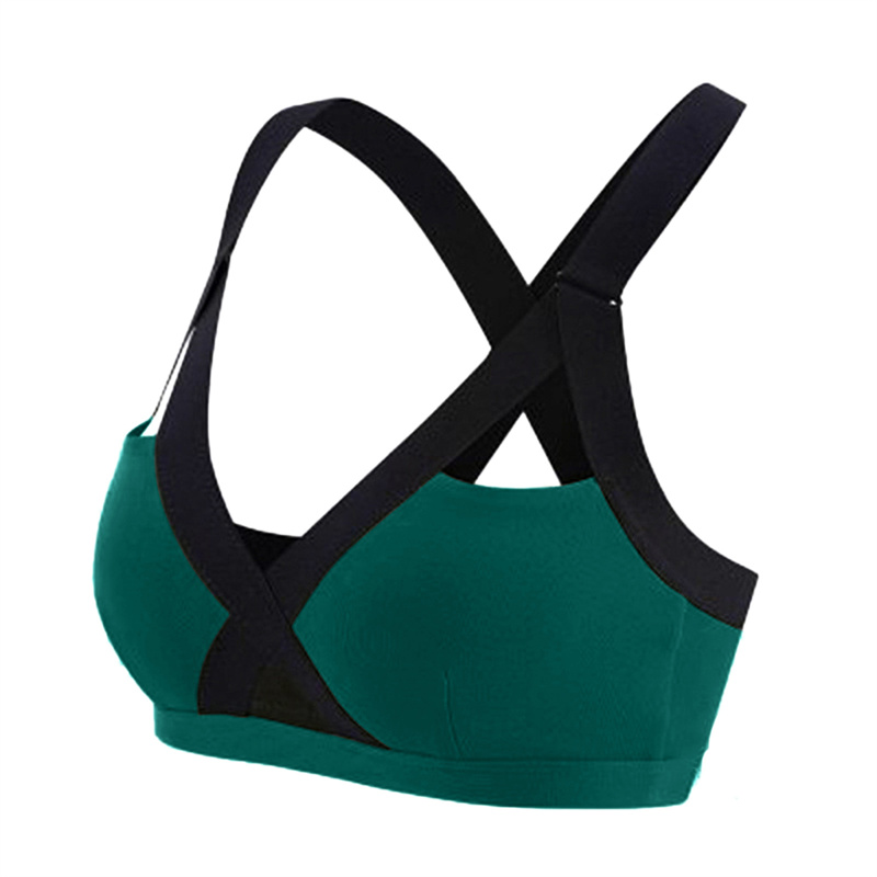 Aster Cross-Back Ribbed Strappy Sports Bra sports top & bras Castello Clothing Line