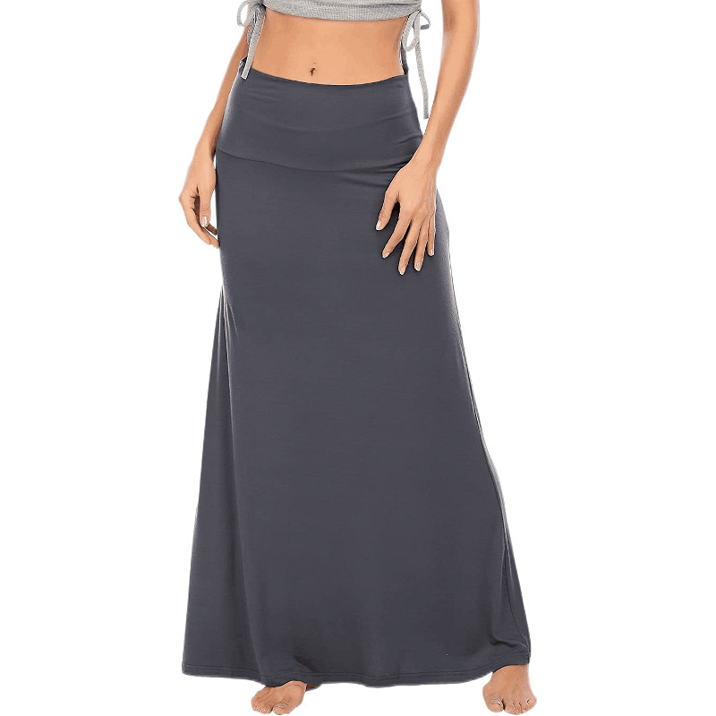 Low Waist Maxi Skirt in Cotton Farewell the Baggy Breezes  Castello Clothing Line   