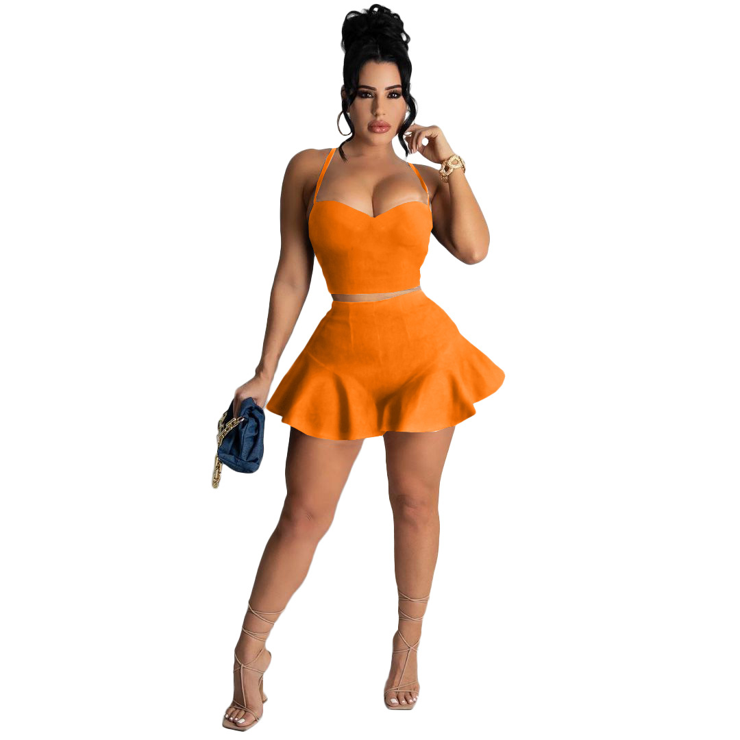 Twirl Sweetheart Crop Top & Flared Pants Set  Castello Clothing Line   