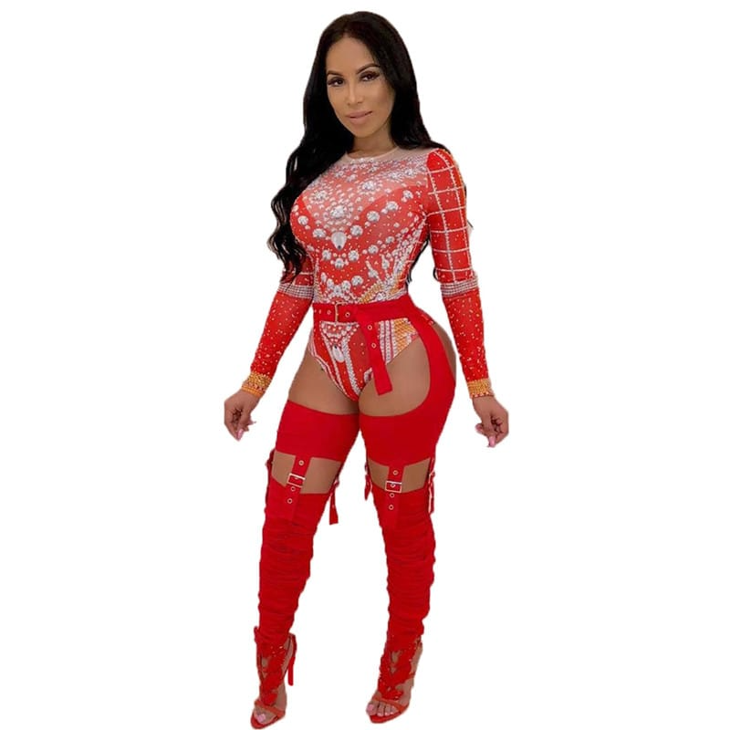 Nyra Cutout Buckle Strap Ruched Skinny Pants pants Castello Clothing Line