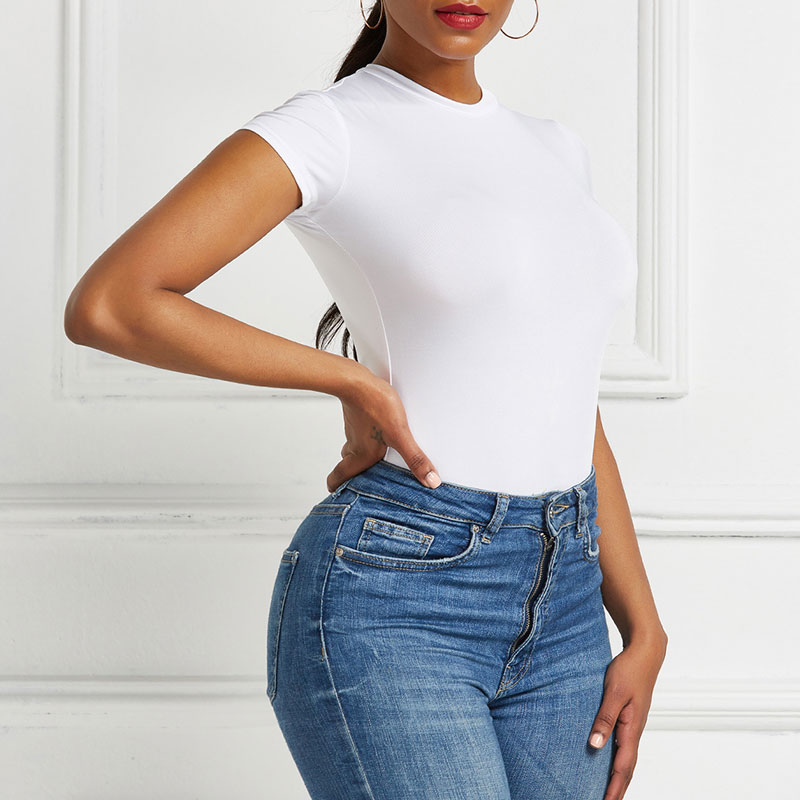 Clean Slate High-Cut Short Sleeve Bodysuit  Castello Clothing Line   