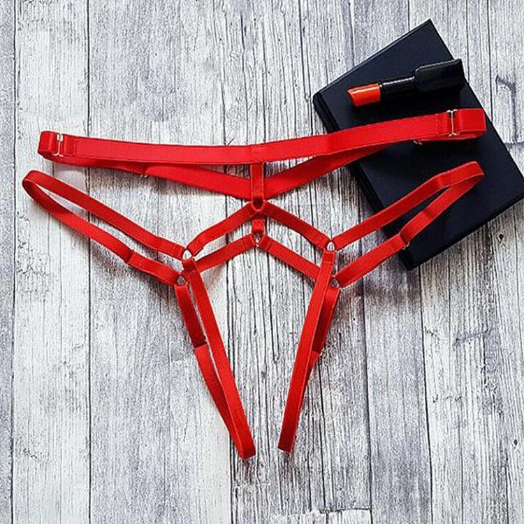 Adjustable Crotchless Panty - Low Waist, Polyester Material  Castello Clothing Line   