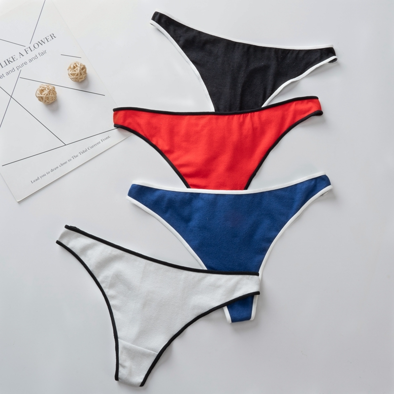 Color Block T Back Thong Panty  Castello Clothing Line   
