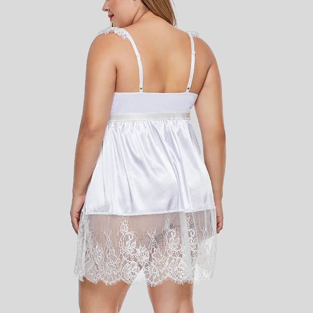 Plus Size Ruffle Lace Sleepdress  Castello Clothing Line   