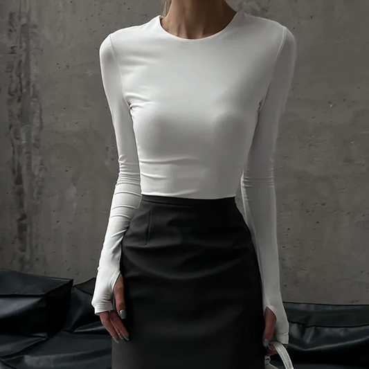 Sleek Move Long Sleeve Bodysuit  Castello Clothing Line   