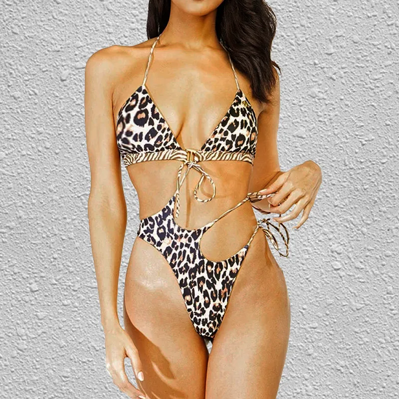 High Cut Strappy Convertible Bikini Set  Castello Clothing Line   