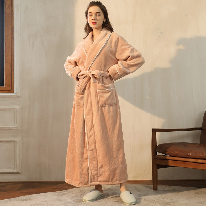 Fluffy Flannel Robe for Women and Men  Castello Clothing Line   