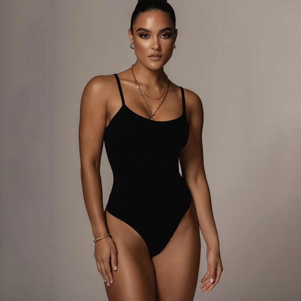 Bare Bliss Ribbed Bodysuit  Castello Clothing Line   