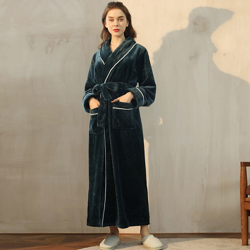 Fluffy Flannel Robe for Women and Men  Castello Clothing Line   