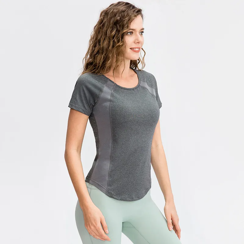 Dacy Short Sleeve Mesh Panel T-Shirt workout tops and t-shirts Castello Clothing Line
