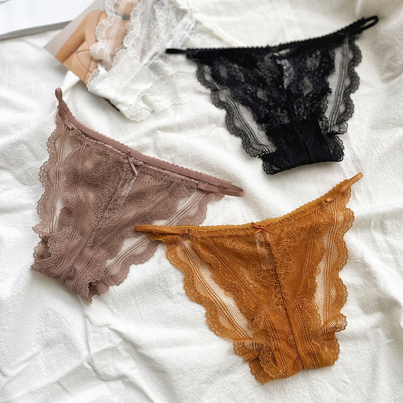 Lace String Bikini Panties  Castello Clothing Line   