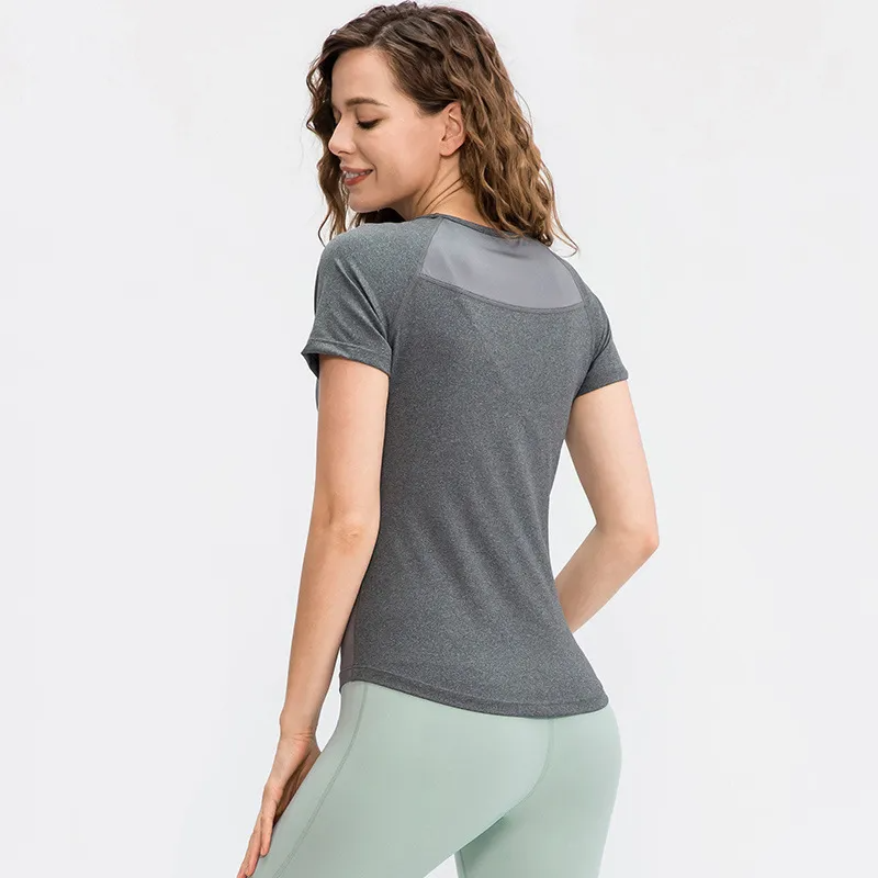 Dacy Short Sleeve Mesh Panel T-Shirt workout tops and t-shirts Castello Clothing Line